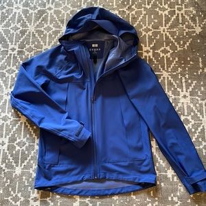 Uniqlo Rain Jacket.  Medium Blue.  Size XS